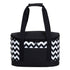 House of Uniforms The Oasis Chevron Cooler Bag Po 'Di Fame Black/White