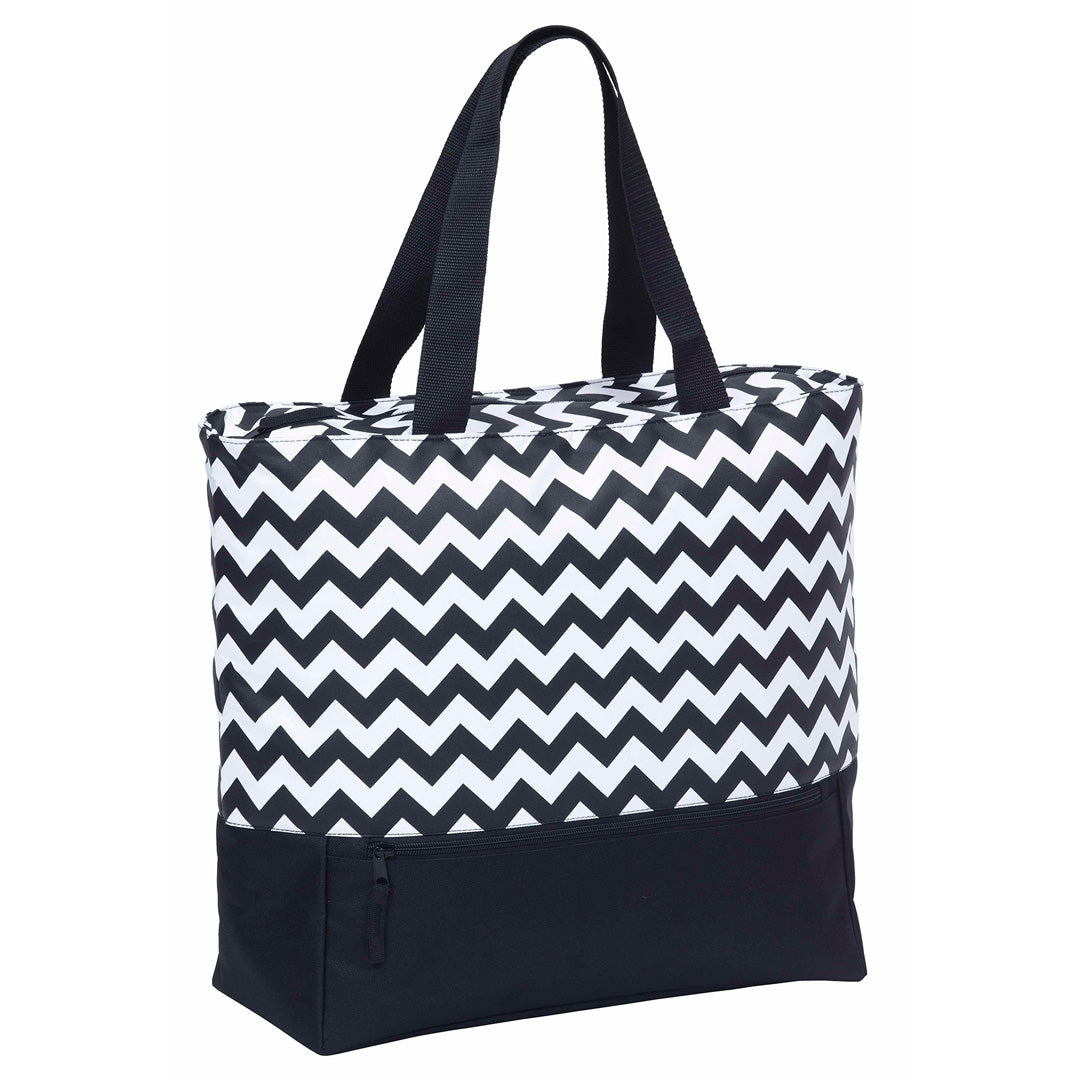 Oasis Cooler Tote | Black/White