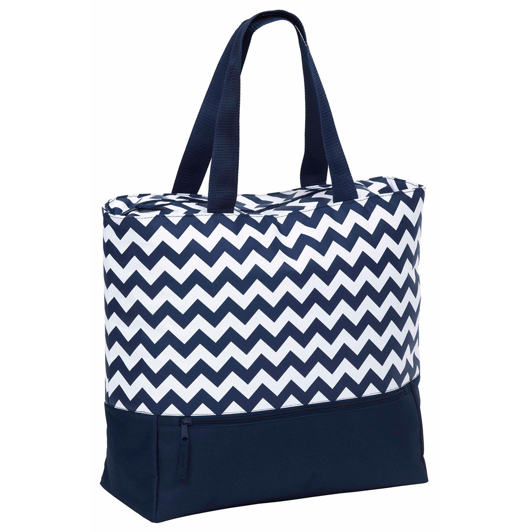 Oasis Cooler Tote | Navy/White