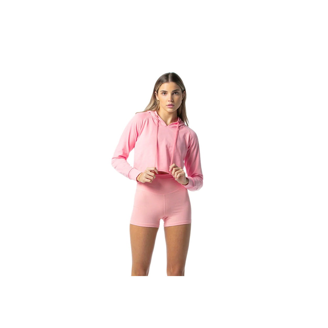 House of Uniforms The Lily Cropped Hoodie | Ladies Active Basics Tropic