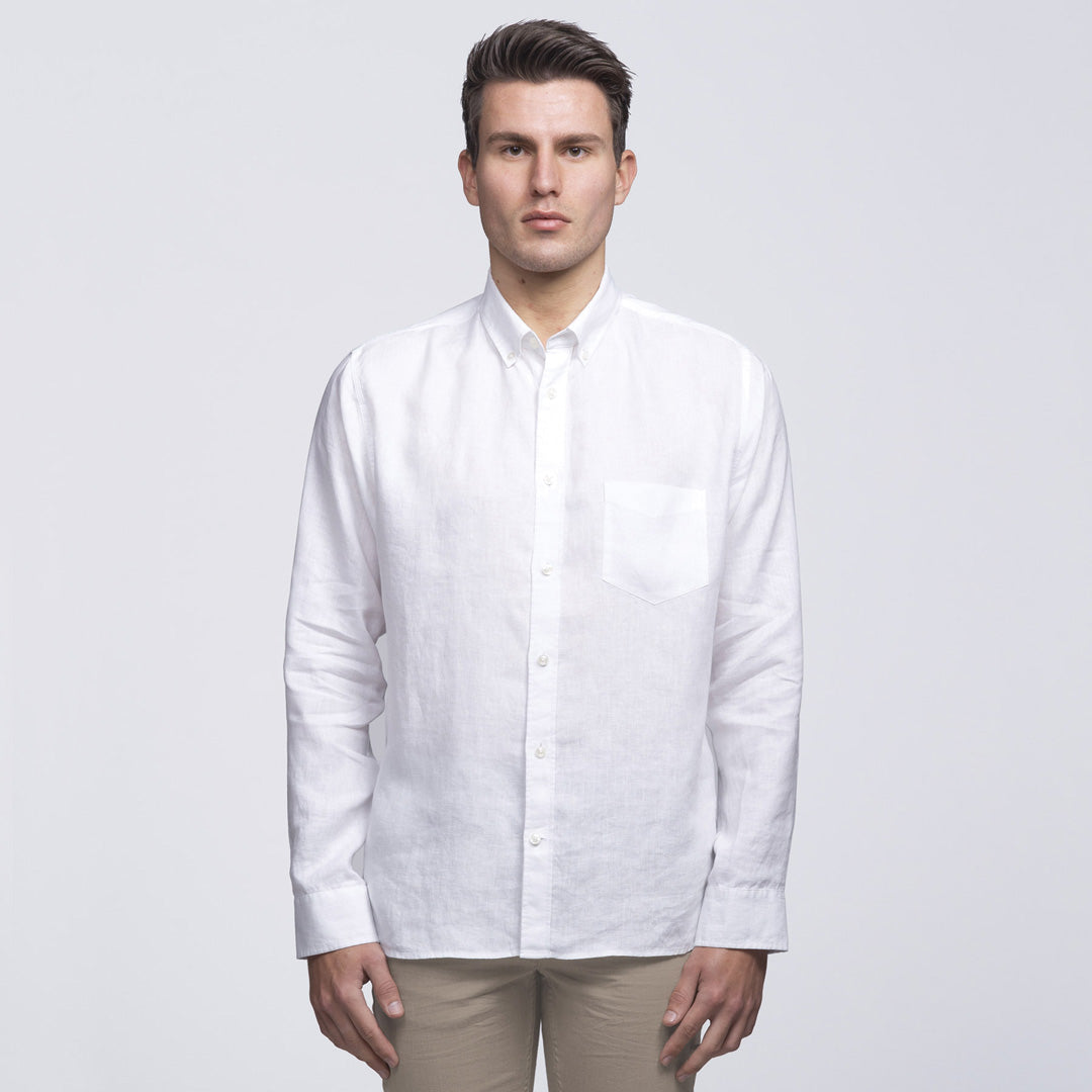 Linen Shirt | Mens | White