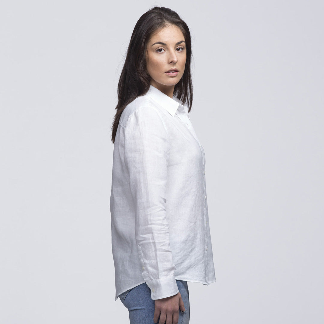 Linen Shirt | Ladies | White