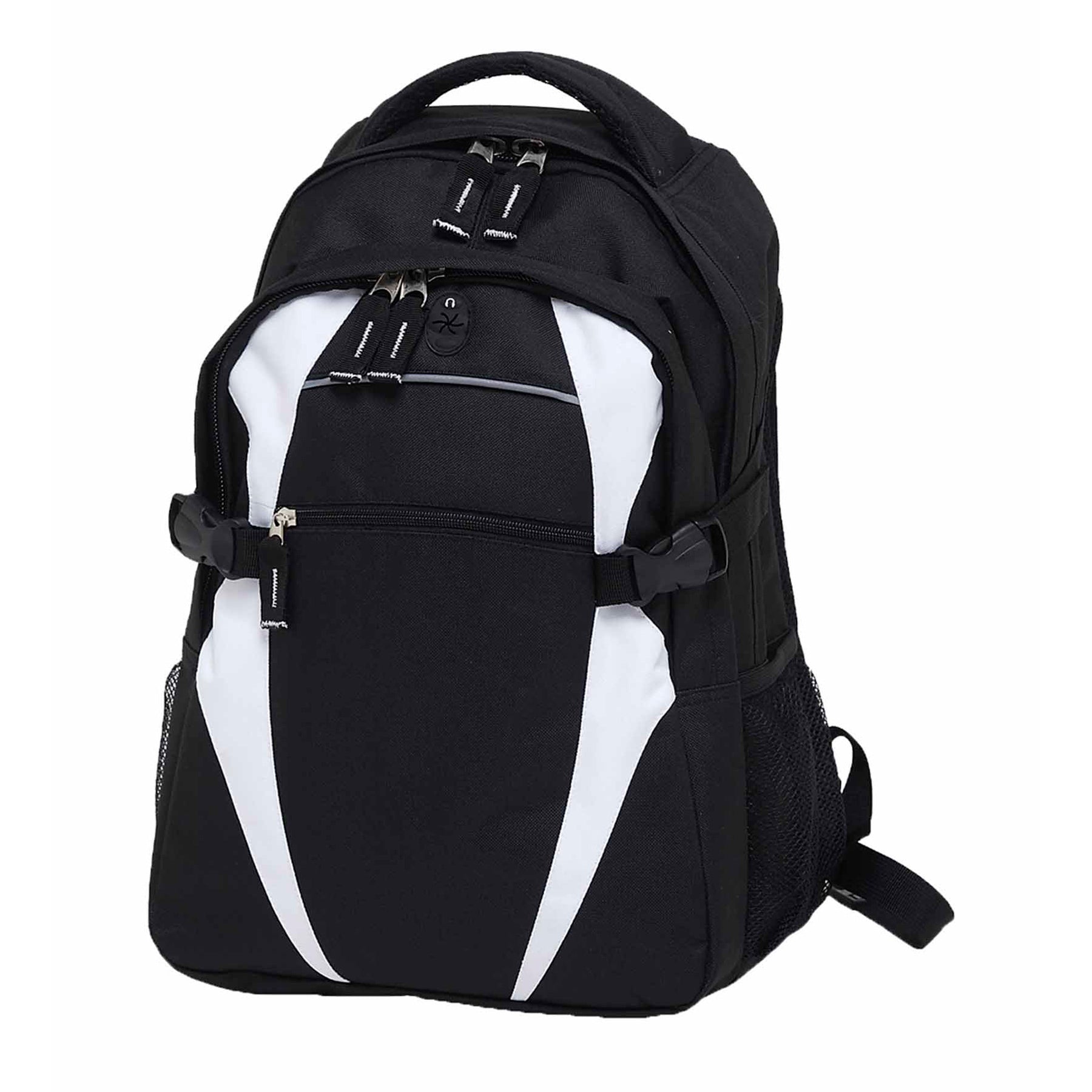 House of Uniforms The Spliced Zenith Backpack Gear for Life Black/White