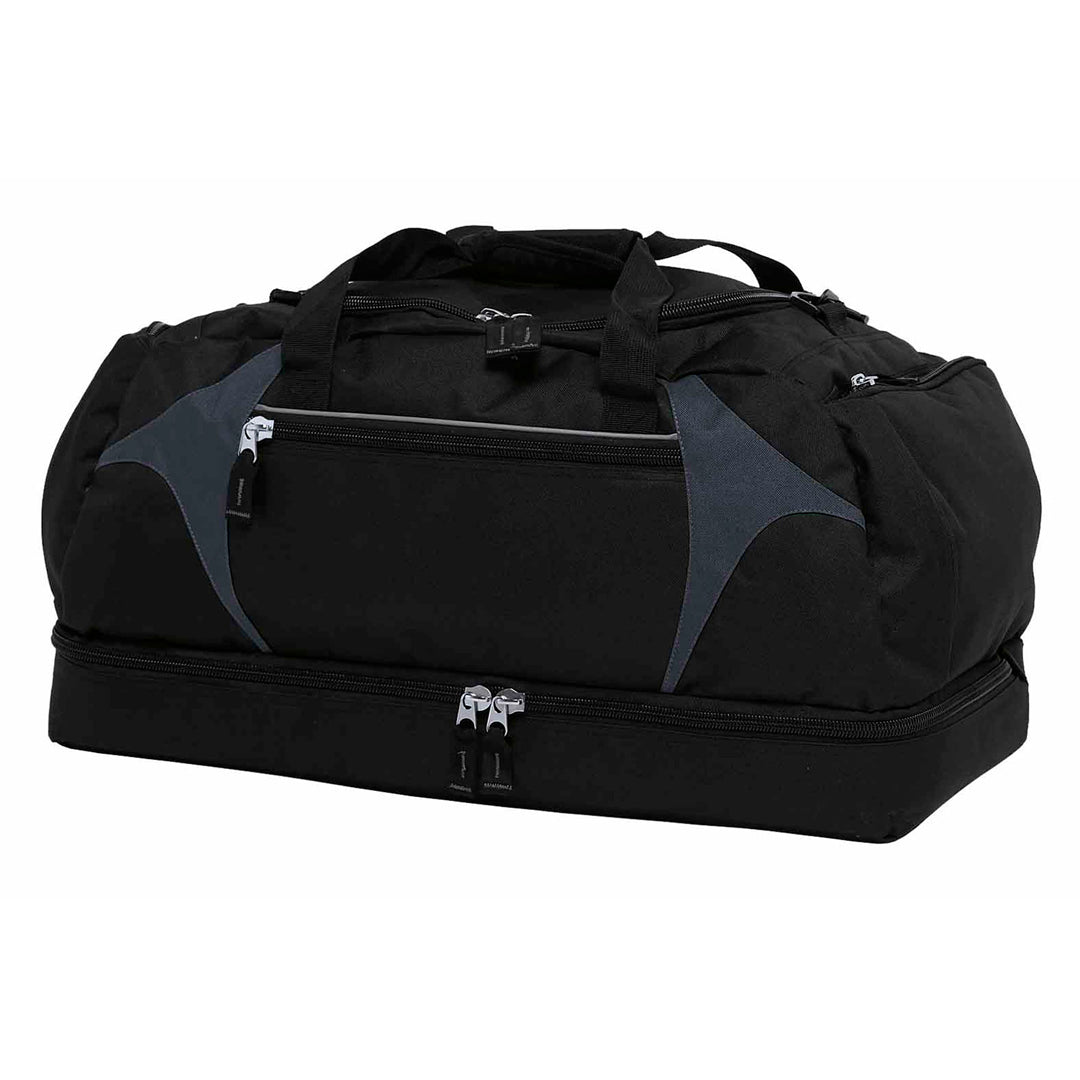 House of Uniforms The Spliced Zenith Sports Bag Gear for Life Black/Charcoal