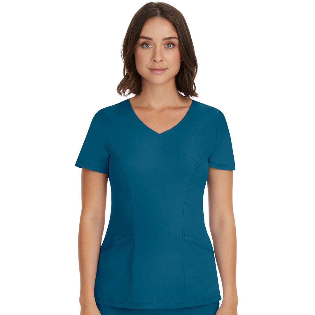 House of Uniforms The Madison Scrub Top | Ladies Healing Hands Caribbean