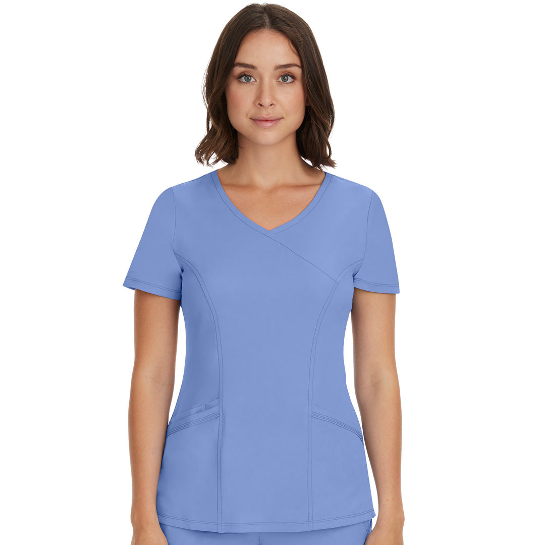 House of Uniforms The Madison Scrub Top | Ladies Healing Hands Ciel