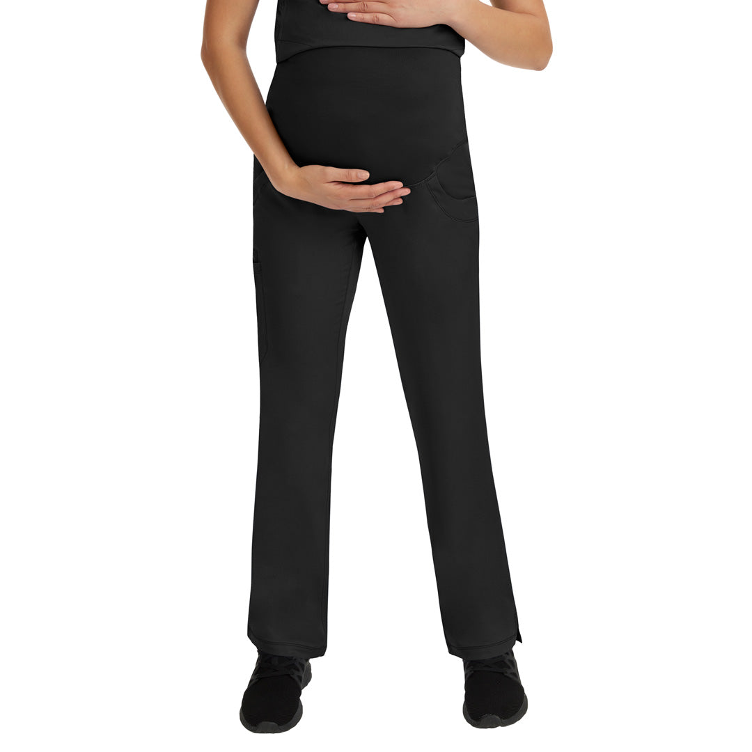 House of Uniforms The Rose Maternity Scrub Pant Healing Hands Black