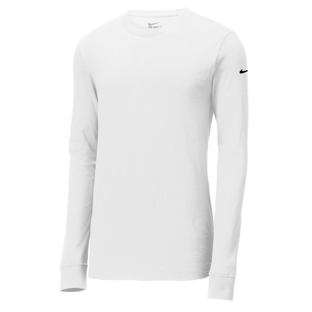 House of Uniforms The Core Cotton Tee | Long Sleeve | Mens Nike White